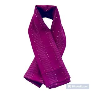 Glittery scarf Infinity Loop Solid Color Scarf/ Color Pink